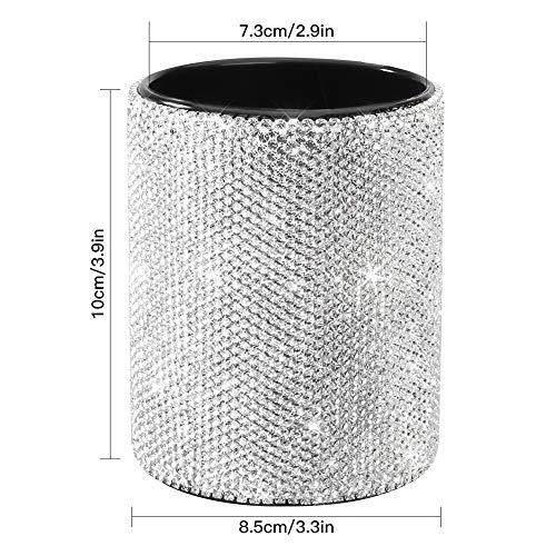 OTOSTAR Organizador de brochas de maquillaje de cristal bril