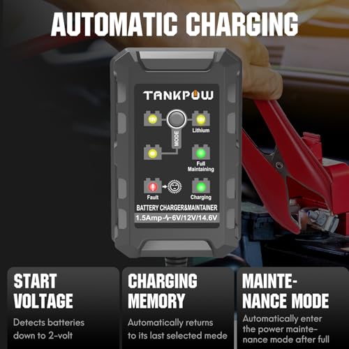 Cargador de batería inteligente de coche de 1.5 amperios, ca