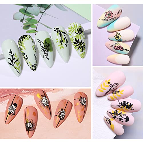 BORN PRETTY Plantillas de estampación de arte de uñas placas