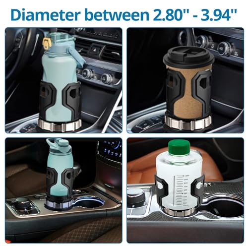 AUTOUTLET Adaptador y base de expansor de portavasos ajustab
