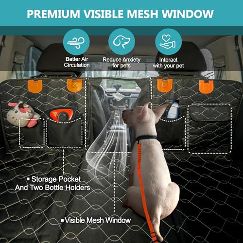 Extensor de asiento trasero para perros, soporta 330 libras,