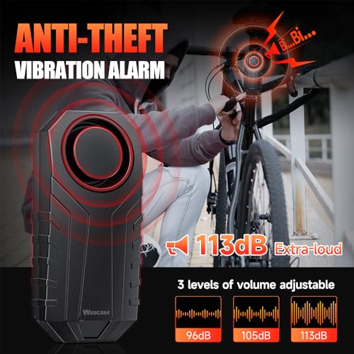 WSDCAM Alarma de bicicleta mejorada con control remoto – Ala