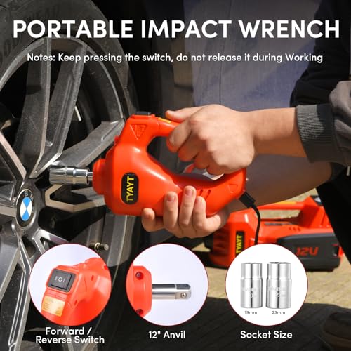 Kit de gato eléctrico para automóvil, gato hidráulico de 5 t