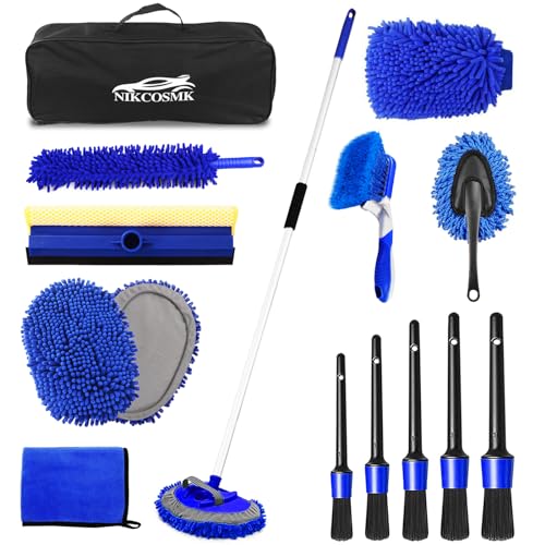 Kit de cepillo de lavado de automóvil de 62 pulgadas con man