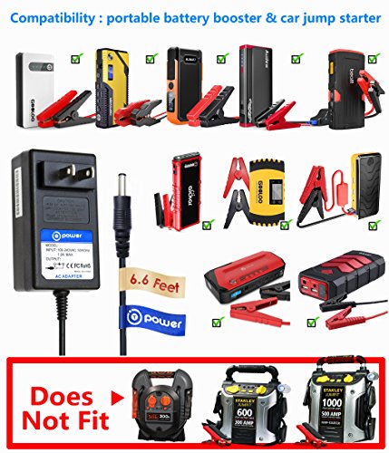 T POWER Cargador de 15 V para arrancador de coche 450A 500A