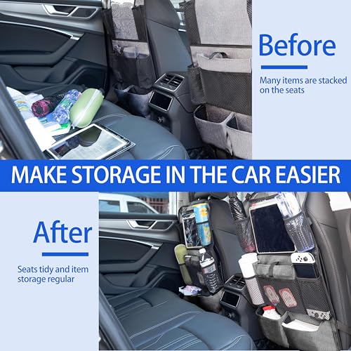 Organizador de asiento de automóvil (paquete de 2), organiza