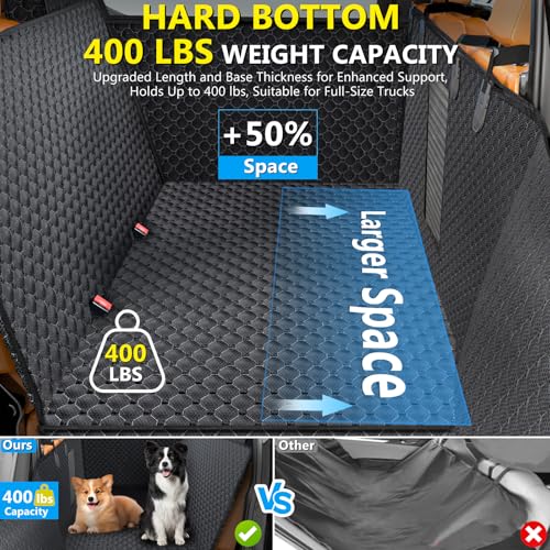 Extensor de asiento trasero de camión para perros, funda de