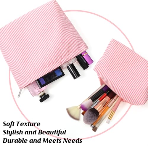 Juego de 2 bolsas de maquillaje para mujer, bolsa de cosméti