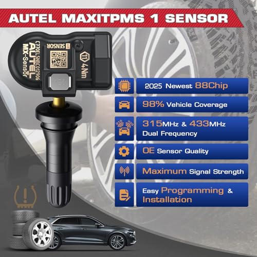 Autel TPMS MX Sensor 315 433Mhz 2 en 1 Sensores de neumático