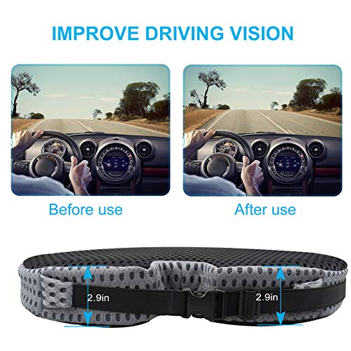 Cojín de asiento de coxis para automóvil para alivio del dol