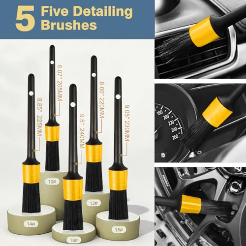 Kit de lavado de autos, cepillo extensible para lavado de au