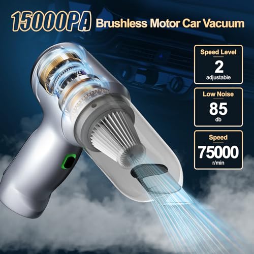 Aspirador de coche de alta potencia: 15000 Pa Aspiradora de