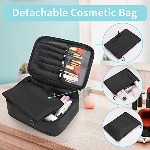 Bolsa de maquillaje DIMJ, Negro), DIMJ