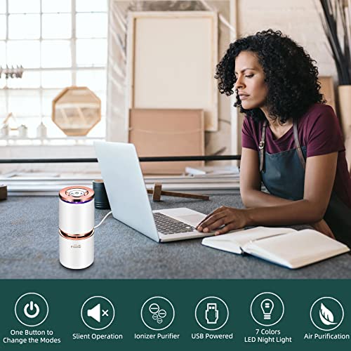 Mini purificador de aire USB purificadores de aire para coch