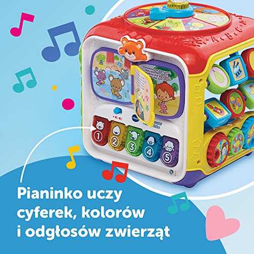 VTech Trefl - Cubo de actividades, juguete educativo electrónico, 6 pa