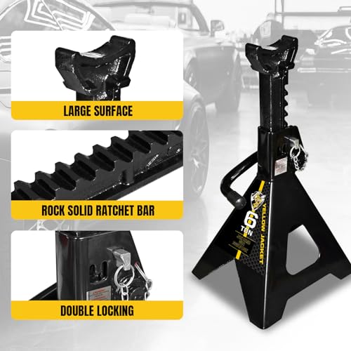 YELLOW JACKET Soportes para gatos de 6 toneladas con doble b