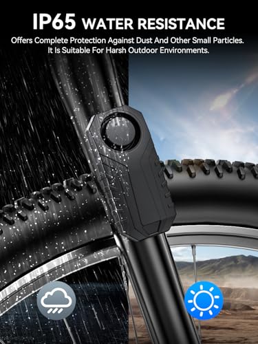 Onvian Alarma de bicicleta recargable mejorada, sensor de mo