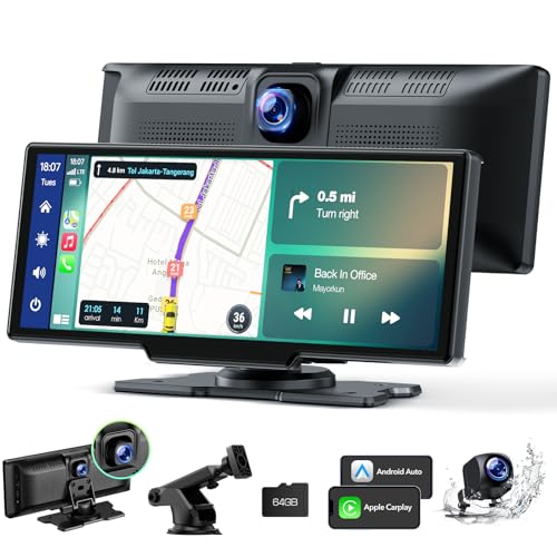 Volam Pantalla inalámbrica Carplay para automóvil con cámara