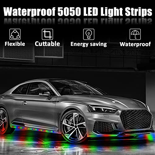 XT AUTO 8 unids 12V Super brillante 11.8 in 15 LED flexible
