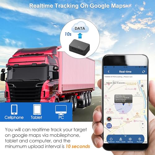 Rastreador GPS pequeño para vehículos magnético de 60 días d