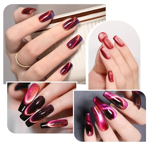 Imán de uñas 3 en 1, imán multifuncional de esmalte de uñas