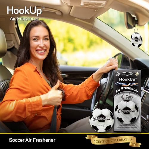 Hookup - Ambientador de coche de fútbol – Paquete de 4 – Aro