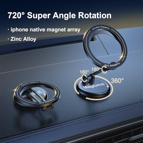 Soporte para automóvil MagSafe, 17 imanes ultra fuertes, sop