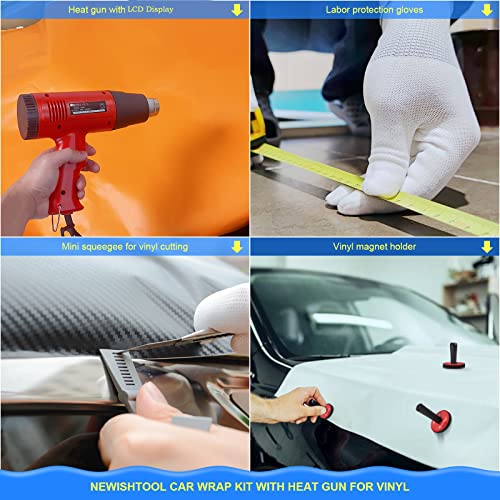 NEWISHTOOL Kit de herramientas de envoltura de vinilo con pi