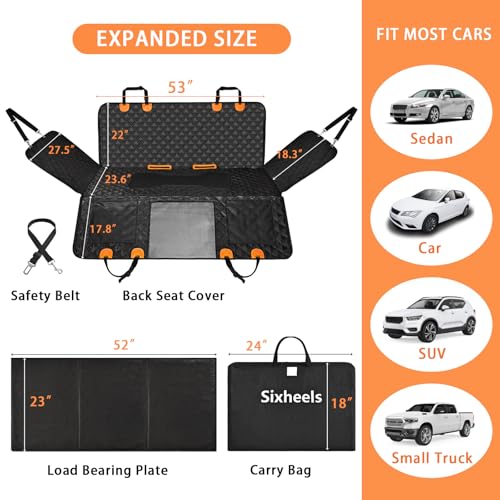 Funda de asiento de coche para perro, protector de asientos