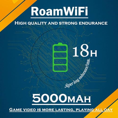 RoamWiFi 4G LTE - Hotspot móvil portátil WiFi - 10 GB de dat