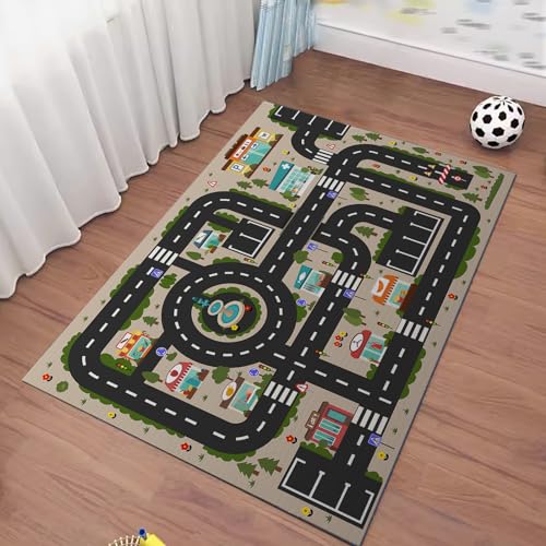 Alfombra análoga ABC para niños, alfombra de juego para sala