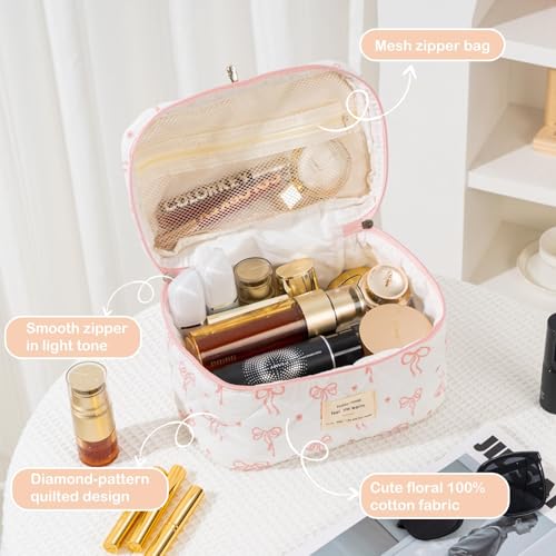 Bolsa de maquillaje acolchada de algodón, Arco B, Literatura