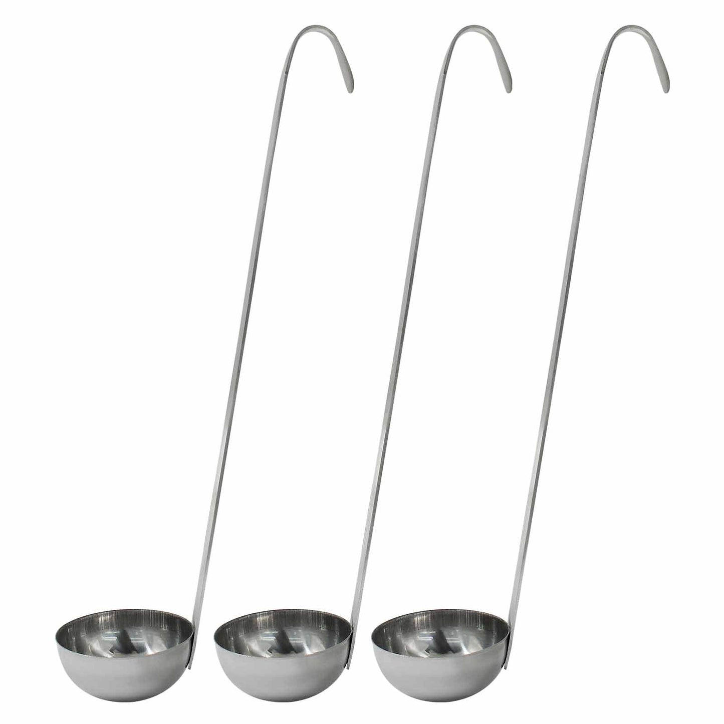 Zorfeter Juego de 3 cucharones de sopa de 1 onza, cucharones