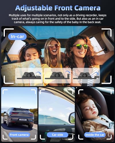 【Lente abatible】 Pantalla inalámbrica CarPlay de 10.26 pulga