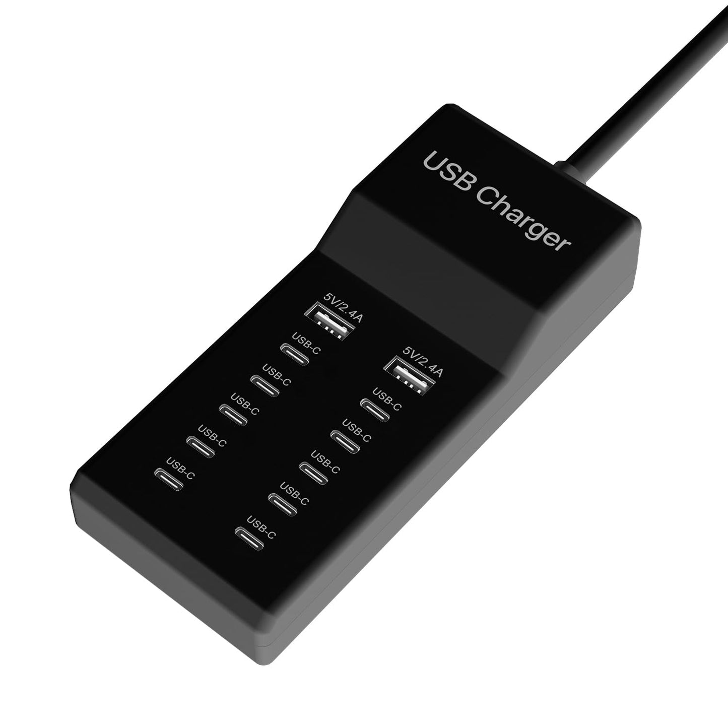 Cargador USB C múltiple, estación de carga USB de 12 puertos