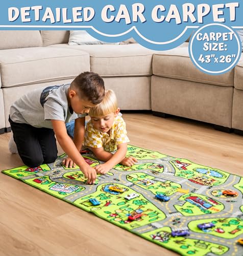 ToyVelt Alfombra de juegos para niños – Alfombra educativa d