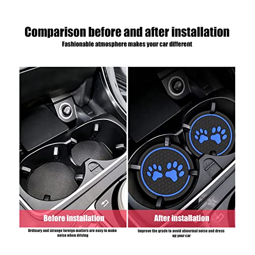 cueclue 2 posavasos para automóvil, 2.75 pulgadas, de silico