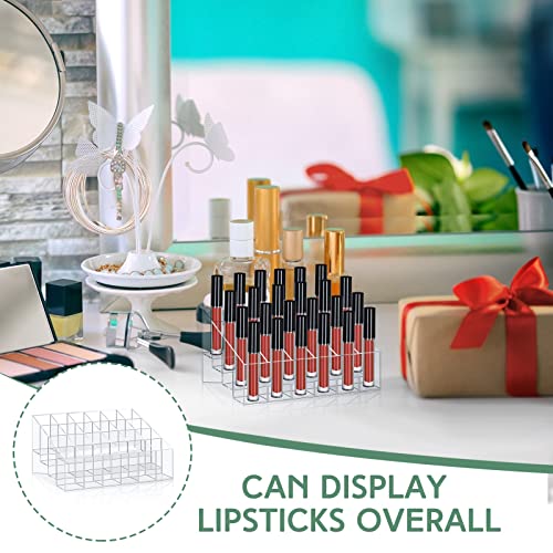 Macarrie Organizador de lápiz labial, 4 piezas, 24 ranuras,
