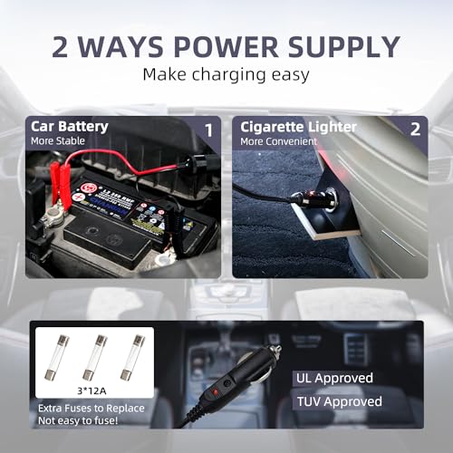EFFIROSO Kit de gato eléctrico para automóvil hidráulico de