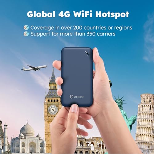GlocalMe UPP 4G LTE Hotspot WiFi portátil para viajes, dispo