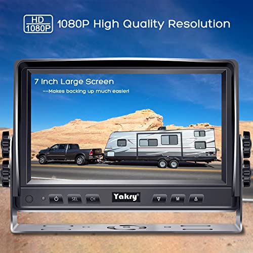 Cámara de respaldo para autocaravana HD 1080P 7 pulgadas, ki