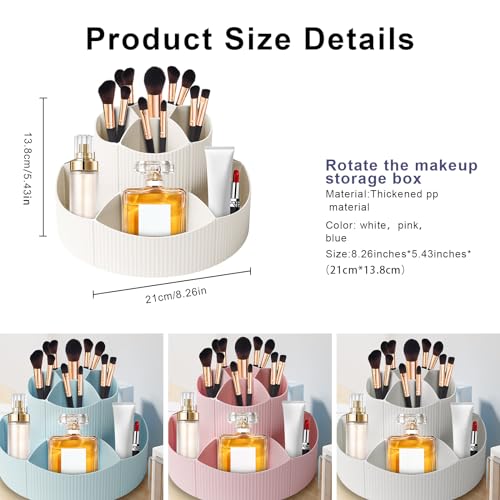 DASITON Organizador de brochas de maquillaje giratorio de 36