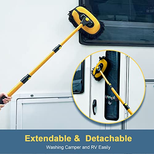 Kit de lavado de autos, cepillo extensible para lavado de au