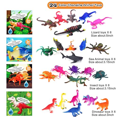 Paquete de 24 huevos de Pascua precargados con animales marinos que ca
