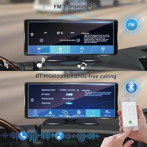 La pantalla inalámbrica portátil para automóvil funciona con