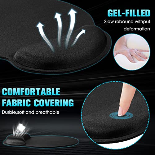 Yunsailing Paquete de 8 alfombrillas ergonómicas para mouse