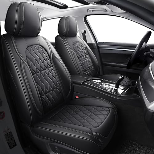 Aierxuan Fundas de asiento delantero de automóvil, impermeab