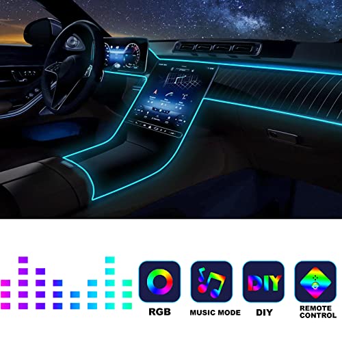 Tira de luces LED para coche, luces interiores del coche, ki