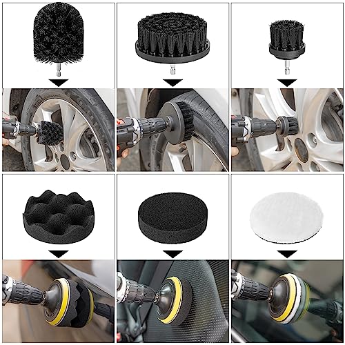 AUTODECO Kit de limpieza de 40 piezas para lavado de autos,