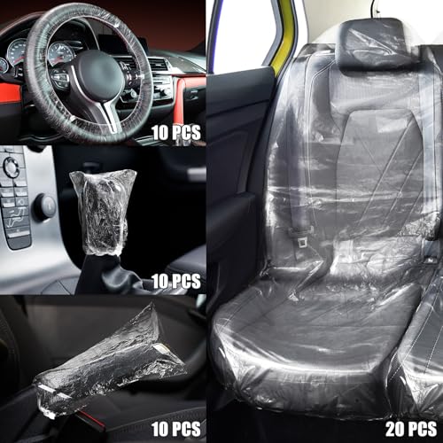 BBTO Juego de 30 fundas desechables para asiento de automóvi